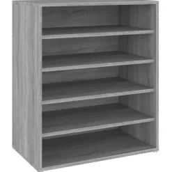 vidaXL - Schoenenrek - Grijs - Bewerkt hout - 60 x 35 x 70 cm Outlet