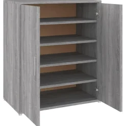 vidaXL - Schoenenrek - Grijs - Bewerkt hout - 60 x 35 x 70 cm Outlet