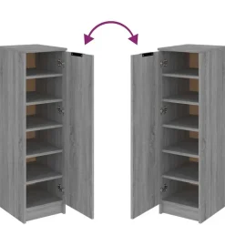 vidaXL - Schoenenrek - Grijs - Bewerkt hout Hot