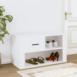 vidaXL - Schoenenrek - Wit - Bewerkt hout Hot