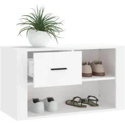 vidaXL - Schoenenrek - Wit - Bewerkt hout Hot