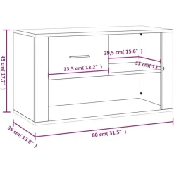 vidaXL - Schoenenrek - Wit - Bewerkt hout Hot