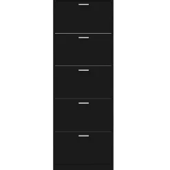 vidaXL - Schoenenrek - Zwart - Bewerkt hout Outlet