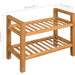 vidaXL - Schoenrek - Bruin - Hout Outlet