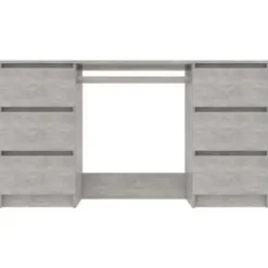 vidaXL - Schrijfbureau - Grijs - Bewerkt hout Clearance