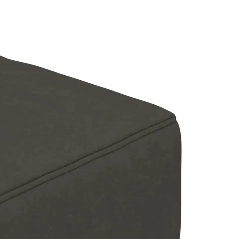 vidaXL - Slaapbank 2-zits - Donkergrijs - Fluweel - Met kussens Best