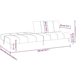 vidaXL - Slaapbank 2-zits - Donkergroen - Fluweel Online