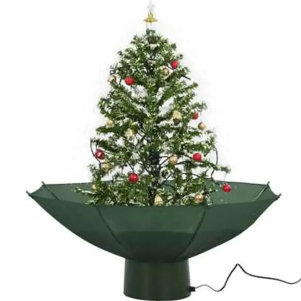 vidaXL - Sneeuwende Kerstboom - Groen - 75 x 60 cm Online