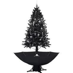 vidaXL - Sneeuwende Kerstboom - Zwart - 190 x 115 cm Best