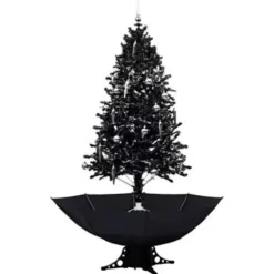 vidaXL - Sneeuwende Kerstboom - Zwart - 190 x 115 cm Best