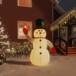 vidaXL - Sneeuwpop opblaasbaar met LED's 90x50x120 cm - Oxford stof Hot