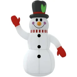 vidaXL - Sneeuwpop opblaasbaar met LED's 90x50x120 cm - Oxford stof Hot