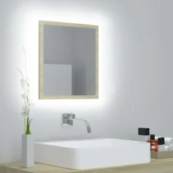 vidaXL - Spiegel - Bruin - Bewerkt hout Best