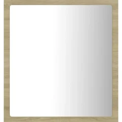 vidaXL - Spiegel - Bruin - Bewerkt hout Best