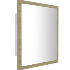 vidaXL - Spiegel - Bruin - Bewerkt hout Best