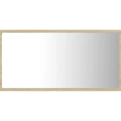 vidaXL - Spiegel - Bruin - Bewerkt hout