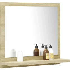 vidaXL - Spiegel - Bruin - Bewerkt hout - 40 x 10.5 x 37 cm Sale