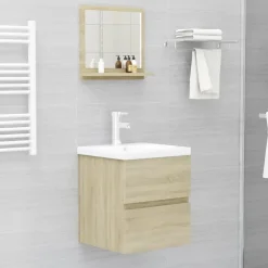 vidaXL - Spiegel - Bruin - Bewerkt hout - 40 x 10.5 x 37 cm Sale