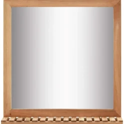 vidaXL - Spiegel - Bruin - Hout Clearance