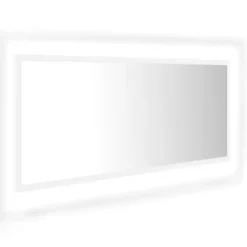 vidaXL - Spiegel - Wit - Bewerkt hout Clearance