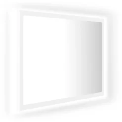 vidaXL - Spiegel - Wit - Bewerkt hout Clearance