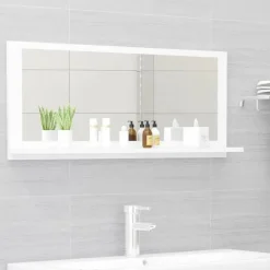 vidaXL - Spiegel - Wit - Bewerkt hout - 90 x 10.5 x 37 cm Best