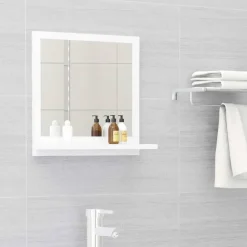 vidaXL - Spiegel - Wit - Bewerkt hout - 40 x 10.5 x 37 cm Sale