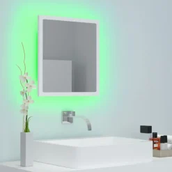 vidaXL - Spiegel - Wit - Bewerkt hout Online