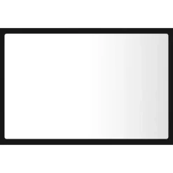 vidaXL - Spiegel - Zwart - Bewerkt hout Outlet