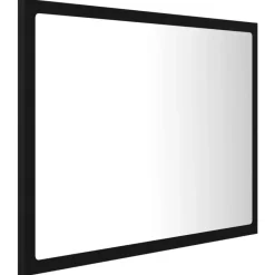 vidaXL - Spiegel - Zwart - Bewerkt hout Outlet