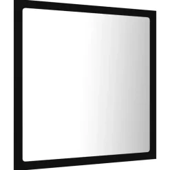 vidaXL - Spiegel - Zwart - Bewerkt hout Outlet