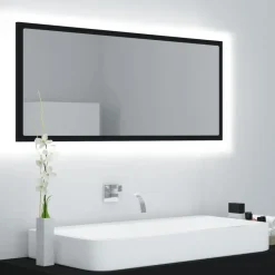 vidaXL - Spiegel - Zwart - Bewerkt hout Hot