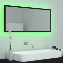 vidaXL - Spiegel - Zwart - Bewerkt hout Hot