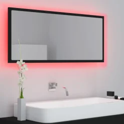 vidaXL - Spiegel - Zwart - Bewerkt hout Hot