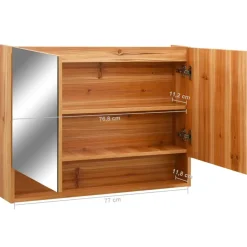 vidaXL - Spiegelkast - Bruin - MDF New