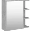 vidaXL - Spiegelkast - Grijs - Bewerkt hout Sale