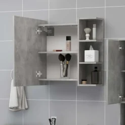 vidaXL - Spiegelkast - Grijs - Bewerkt hout Sale