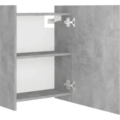 vidaXL - Spiegelkast - Grijs - Bewerkt hout Sale