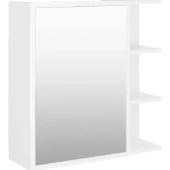 vidaXL - Spiegelkast - Wit - Bewerkt hout Outlet