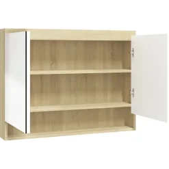 vidaXL - Spiegelkast - Wit - MDF Clearance