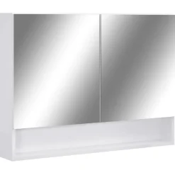 vidaXL - Spiegelkast - Wit - MDF Outlet