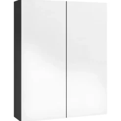 vidaXL - Spiegelkast - Zwart - MDF Hot