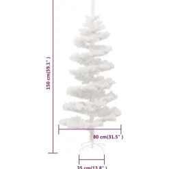 vidaXL - Spiraalkerstboom - Wit - 150 x 80 cm Hot