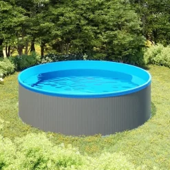 vidaXL - Splasher Pool - Grijs - Staal Clearance