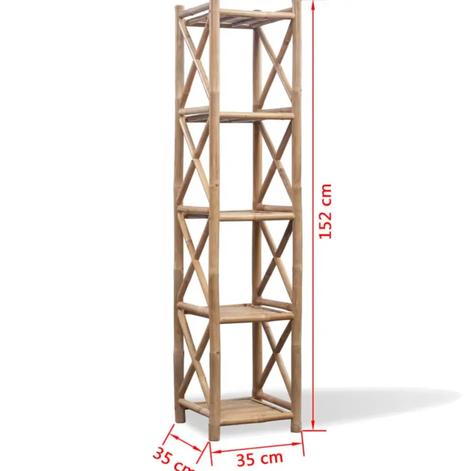 vidaXL - Staande Plank - Bruin - Bamboe