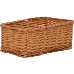 vidaXL - Stapelbare Mandenset - Bruin - Wicker Clearance