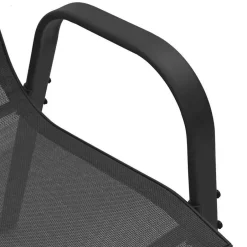 vidaXL - Stapelbare Tuinstoel - Zwart - Stof Online