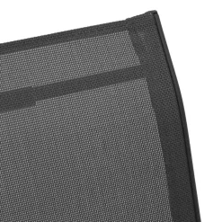 vidaXL - Stapelbare Tuinstoel - Zwart - Stof Online