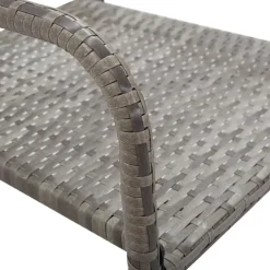 vidaXL - Stapelstoelen - Grijs - Poly rattan - 2 stuks Sale