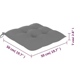 vidaXL - Stapelstoelen - Kussens - Grijs - Hout - 4 stuks